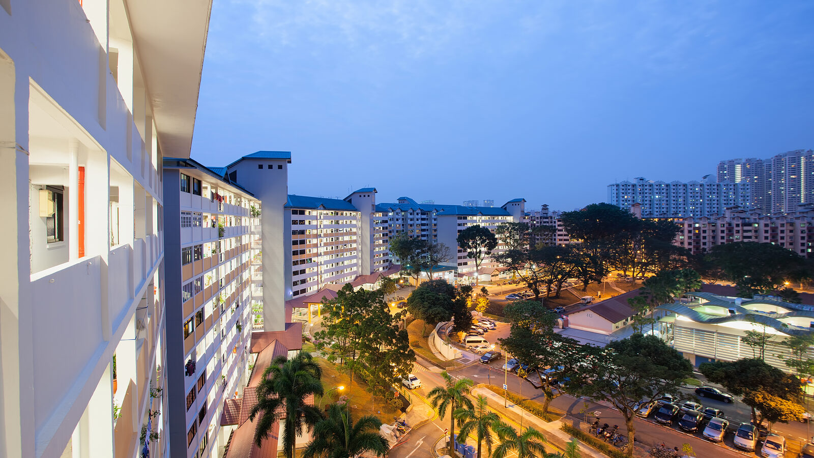 Older public housing blocks in Queenstown, Singapore.